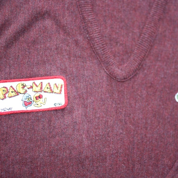 Vintage Izod Lacoste Pac-Man Pullover Sweater - Picture 4 of 8